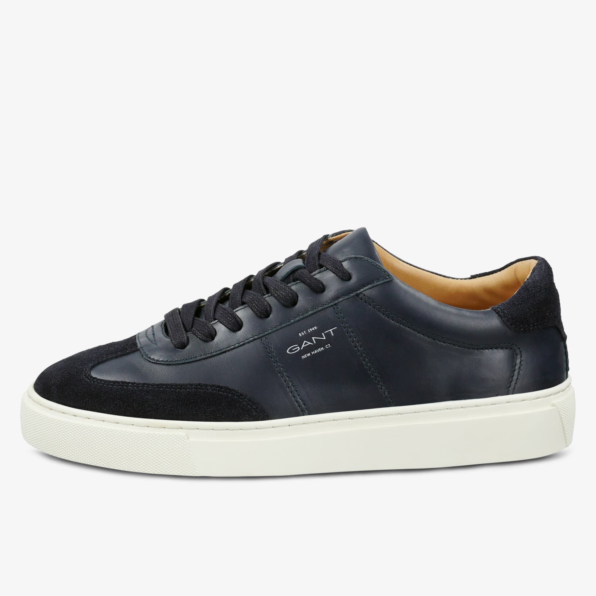 Eleganter GANT Ledersneaker in Schwarz mit rutschfester Sohle und komfortablem Innenfutter