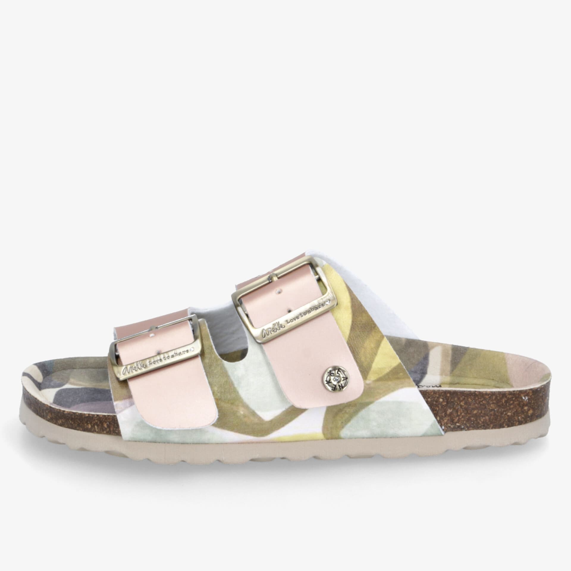 Bequeme Sandale mit verstellbaren Schnallen, dicker Korksohle und weichem Fußbett für optimalen Halt und Tragekomfort